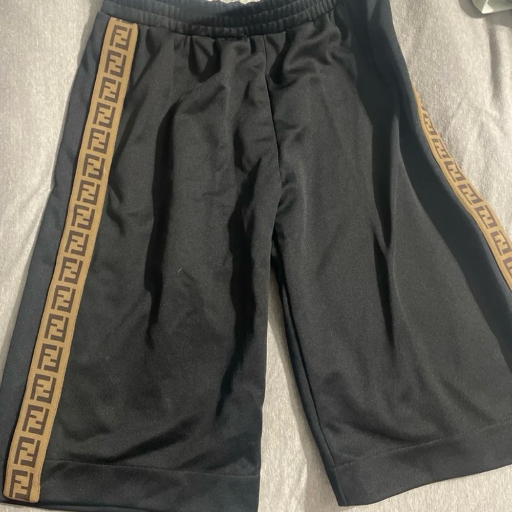 Fendi Black and Tan Boys Shorts